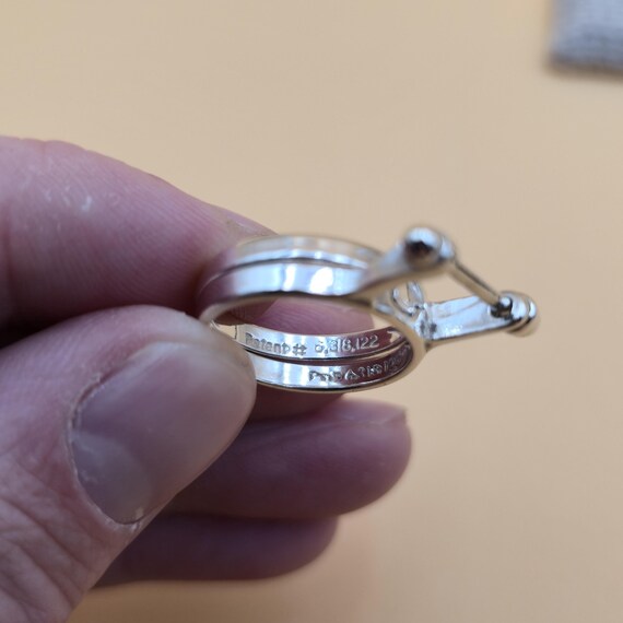 Size 7 Sterling Silver Unique Interlocking Design… - image 5