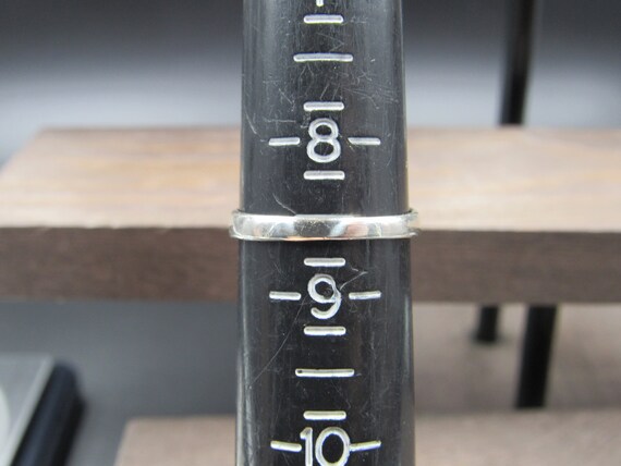 Size 8.5 Sterling Silver Rustic Odd Butterfly Ban… - image 4