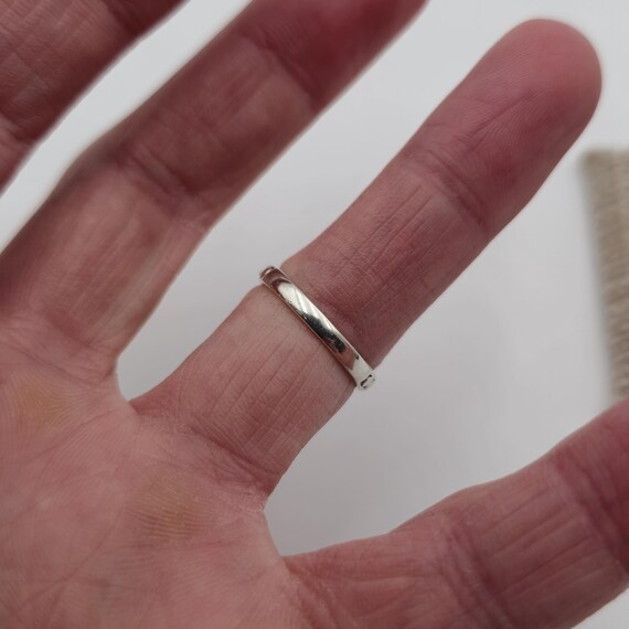 Size 6 Sterling Silver Cute Dot Pattern Ring A3043 - image 3