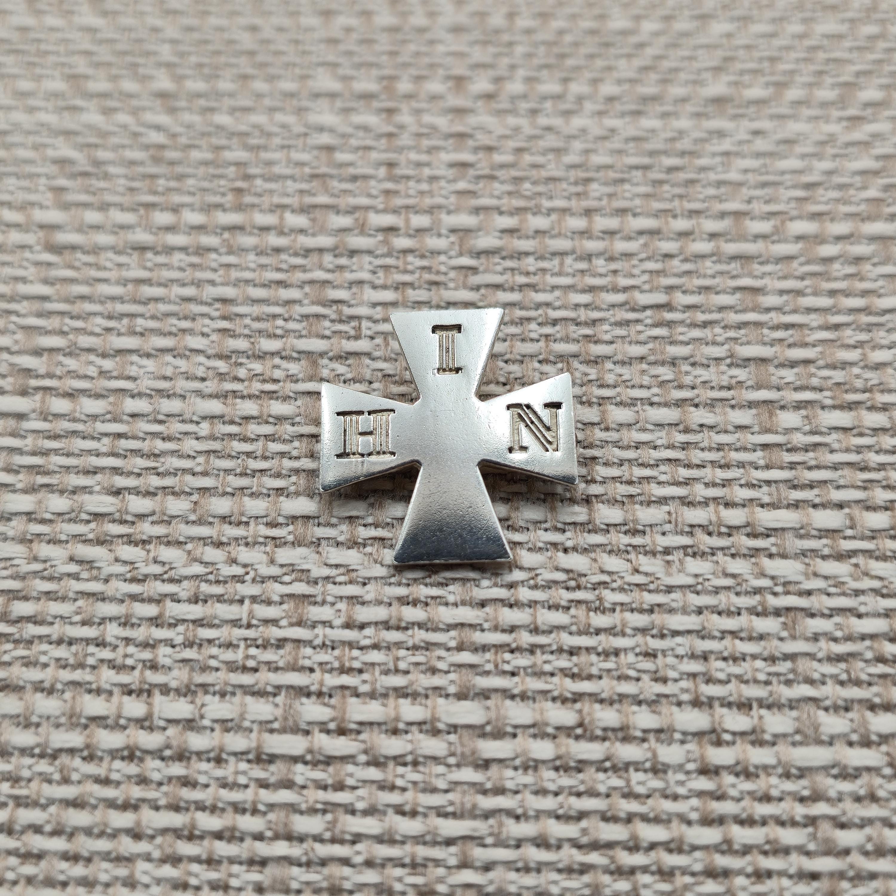 Sterling Silver HIN Iron Cross SEAL 1886 Pin Brooch A5926 - Etsy