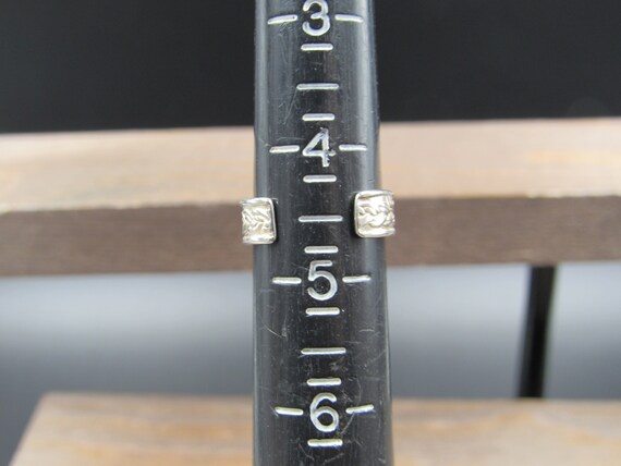 Size 4.5 Sterling Silver Knot Pattern Rustic Toe … - image 6