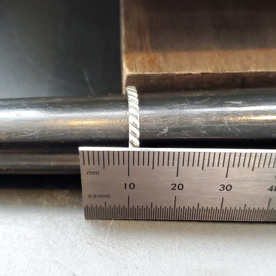 Size 8 925 Sterling Silver Braid Pattern Ring - image 5