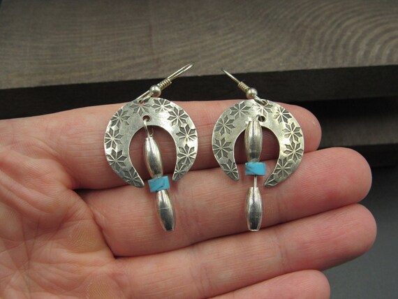 Sterling Silver Weird Pattern Special Earrings Vi… - image 1