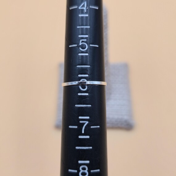 Size 6 Sterling Silver Tiny Abalone Shell Band Ri… - image 5