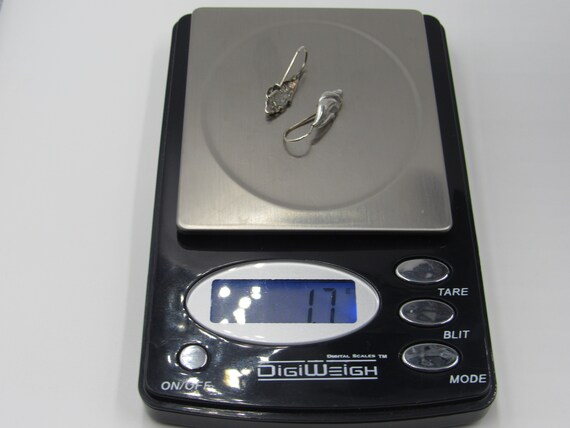 Sterling Silver Odd Simple Small Dangle Earrings … - image 5