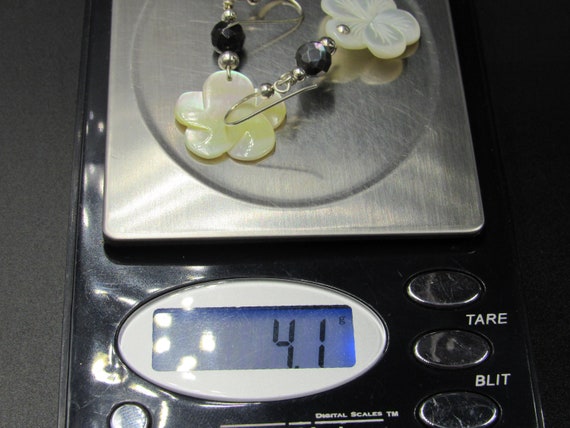Sterling Silver Amazing Flower Shell Earrings Vin… - image 7