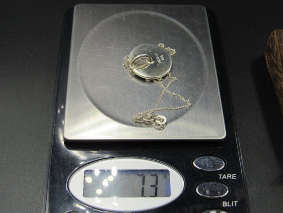 24 Inch Sterling Silver CBM Initials Pendant Neck… - image 6