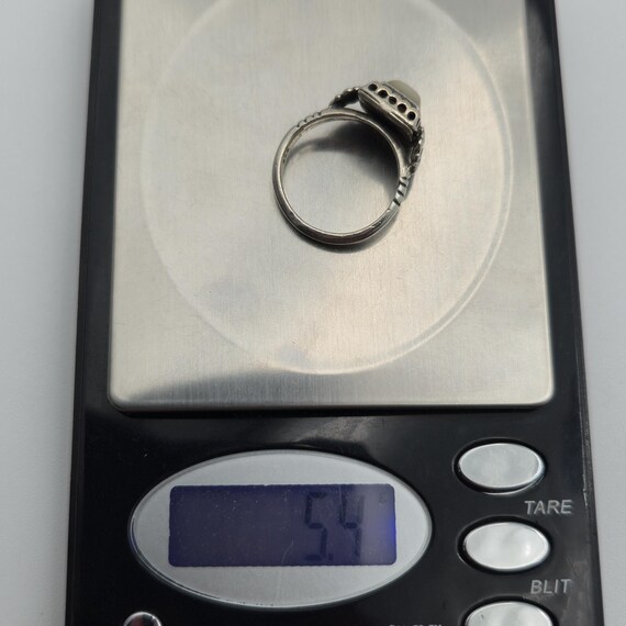 Size 7.25 Sterling Silver Solid Unique Mother Of … - image 9