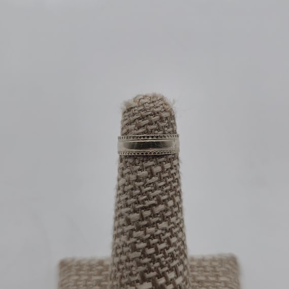 Size 2.75 Sterling Silver Cute Pattern Toe Band R… - image 1