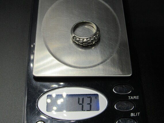 Size 6 Sterling Silver Weaved Pattern Band Ring V… - image 7
