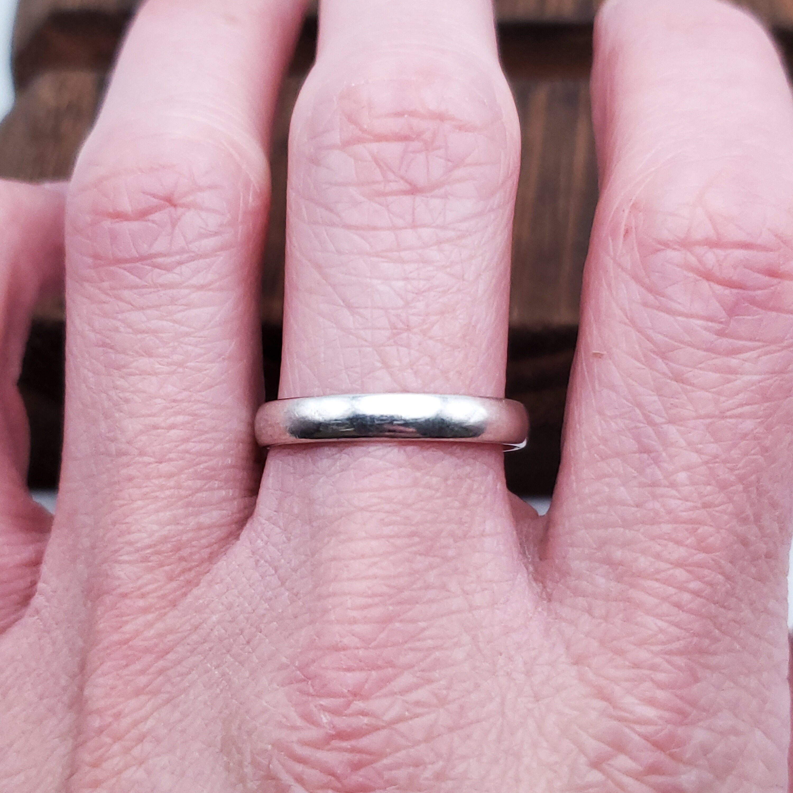 Size 10.75 925 Sterling Silver Simple Cool Unisex Ring - Etsy