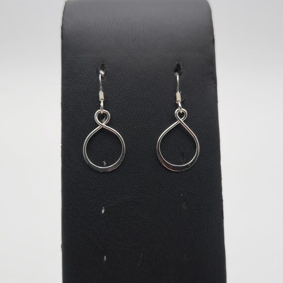 Sterling Silver Simple Small Shape Dangle Earring… - image 1