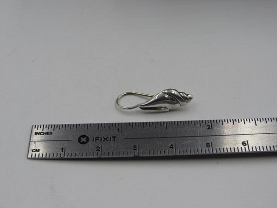 Sterling Silver Odd Simple Small Dangle Earrings … - image 4