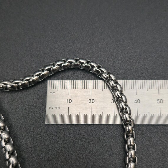20 Inch Stainless Steel Round Box Chain Unisex Necklace B1090 View 6