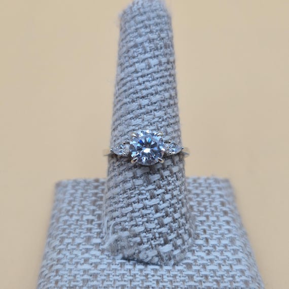 Size 9 Sterling Silver Stunning Cubic Zirconia Gems Ring A5801 - Etsy