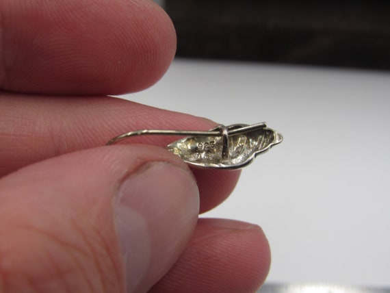 Sterling Silver Odd Simple Small Dangle Earrings … - image 3