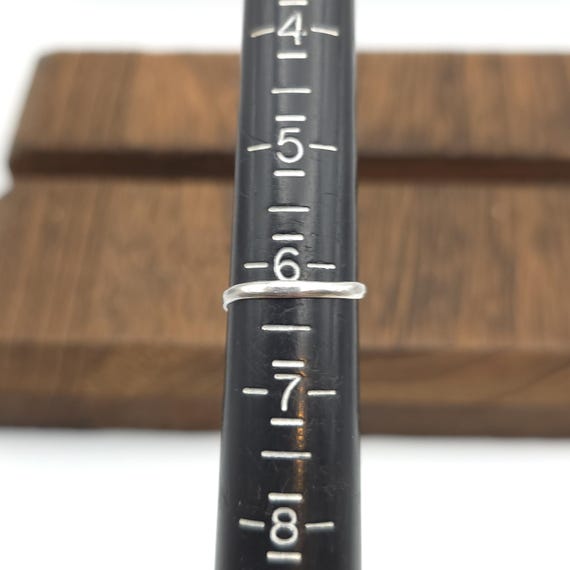 Size 6.25 Sterling Silver Rustic Worn Shell Ring … - image 4