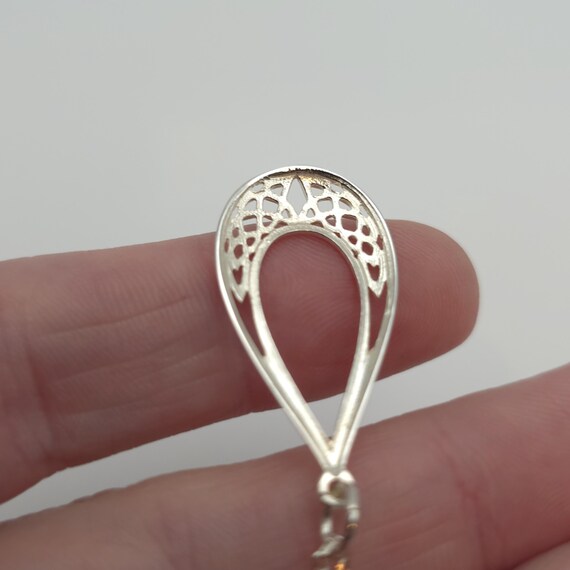 18 Inch Sterling Silver Celtic Pattern Pendant Ne… - image 3