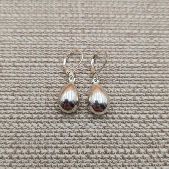 Sterling Silver Bright Simple Drop Dangle Earring… - image 2