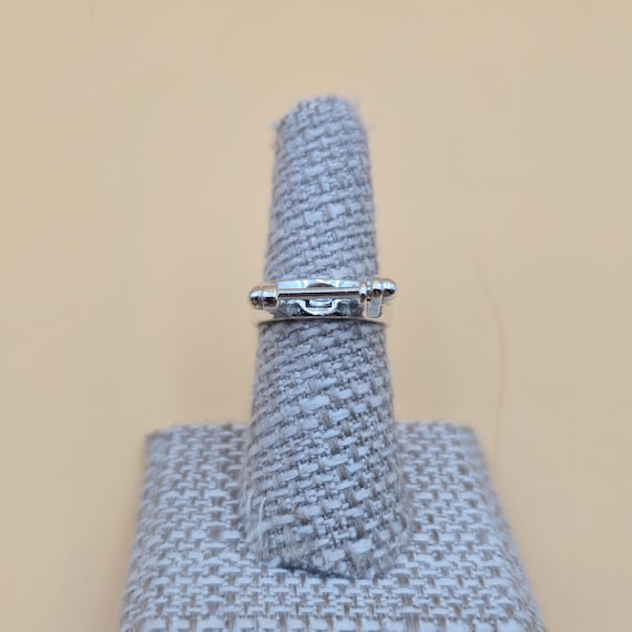 Size 7 Sterling Silver Unique Interlocking Design… - image 1