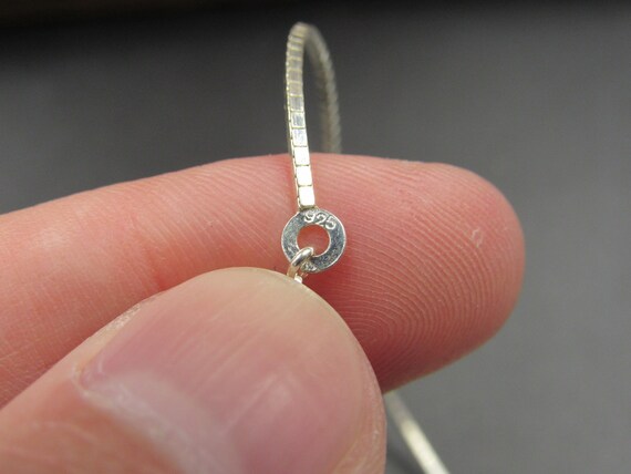 16" Sterling Silver Double Circle Shell Pendant N… - image 5