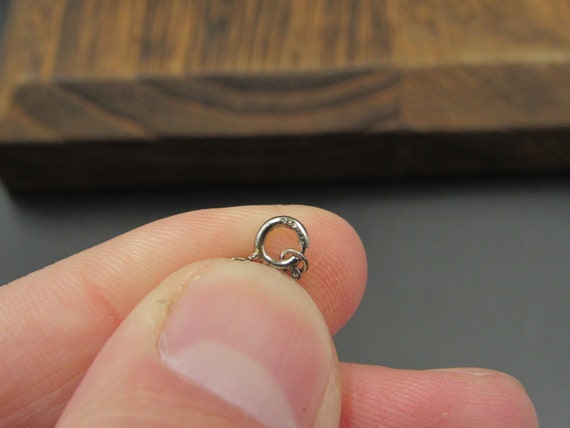 18" Sterling Silver Red Ruby String Necklace Vint… - image 4