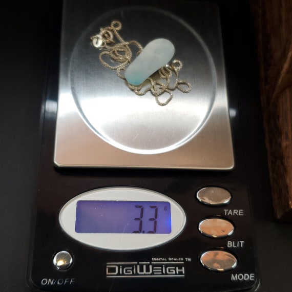 16 Inch Sterling Silver Rustic Blue Shell Beach S… - image 7