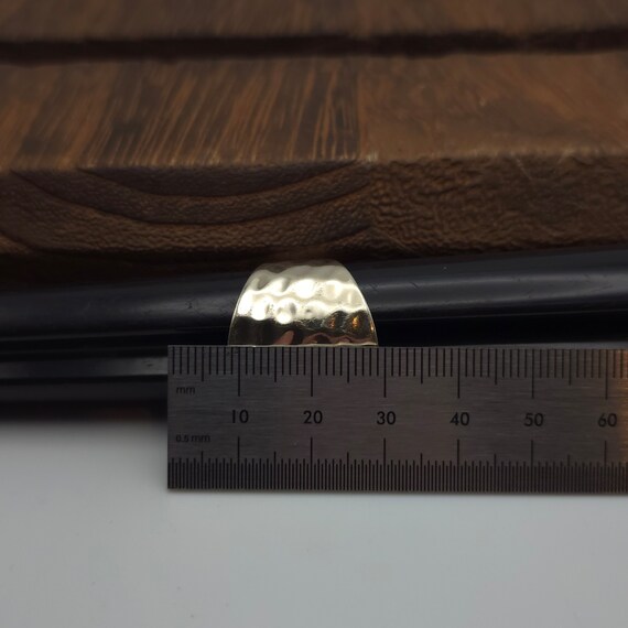 Size 10 925 Sterling Silver Solid Cool Large Hamm… - image 7