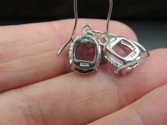 Sterling Silver Braid Pattern Amethyst Gemstone E… - image 3