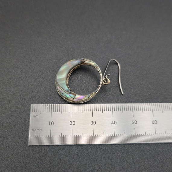 Sterling Silver Abalone Shell Beach Dangle Earrin… - image 4