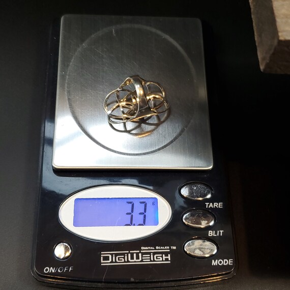 Size 6 Sterling Silver Cool Unique Pattern Finger… - image 7