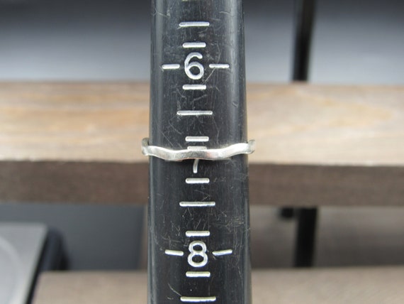 Size 7 Sterling Silver Unique Dot Pattern Heart L… - image 5