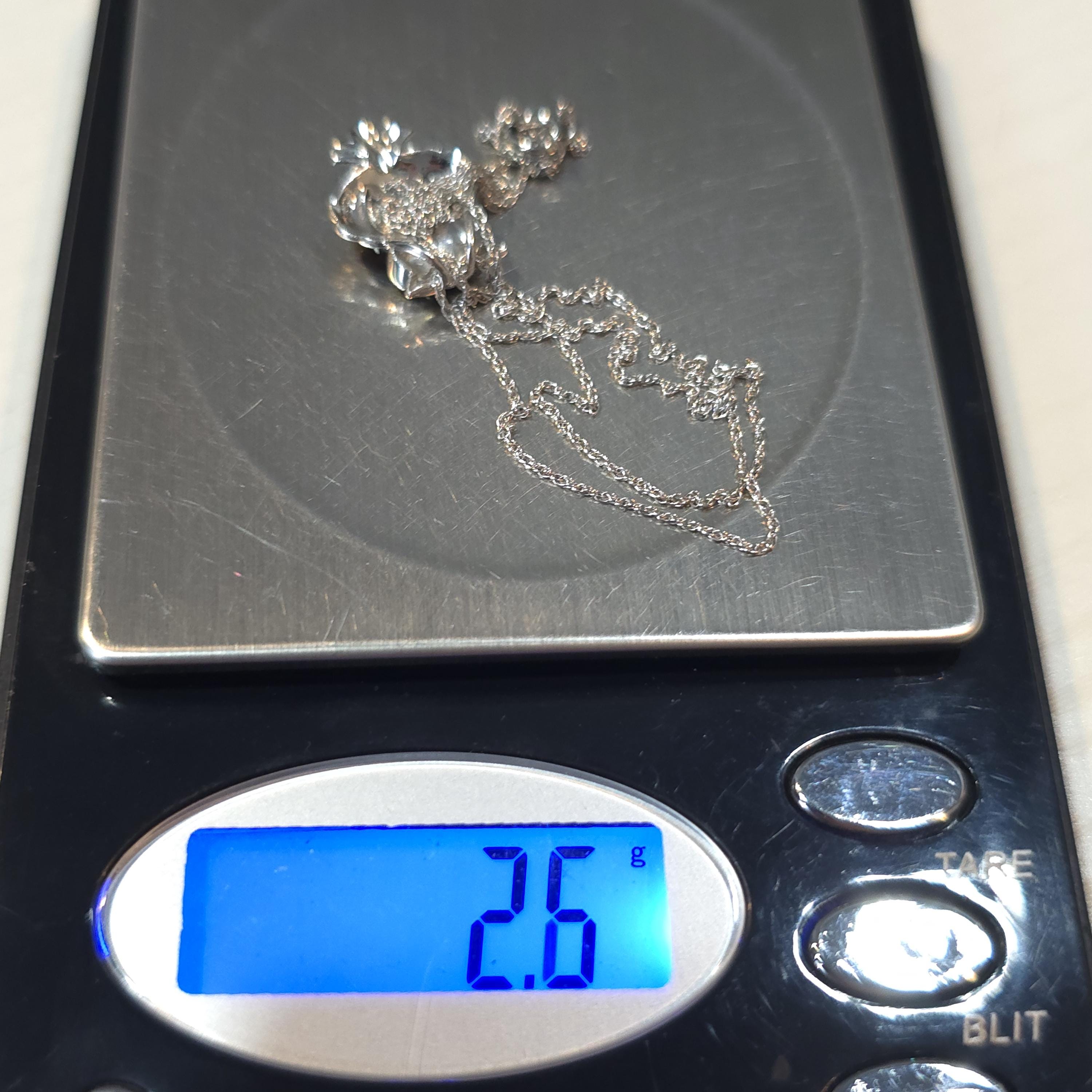 18 Inch Sterling Silver Crystal Owl Cute Necklace A594 - Etsy
