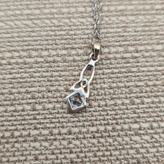 16 Inch Sterling Silver Celtic Pattern Cubic Zirc… - image 4