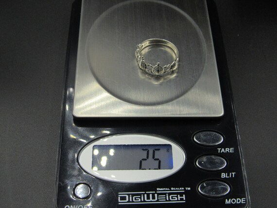 Size 7.5 Sterling Silver Multiple Turtle Band Rin… - image 8