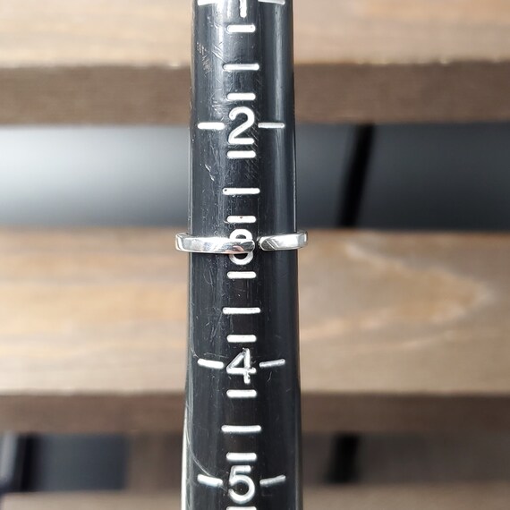 Size 3 Sterling Silver Small Solid B Shape Toe Ba… - image 4