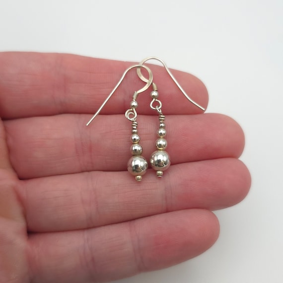 Sterling Silver Stacked Orbs Earrings A522