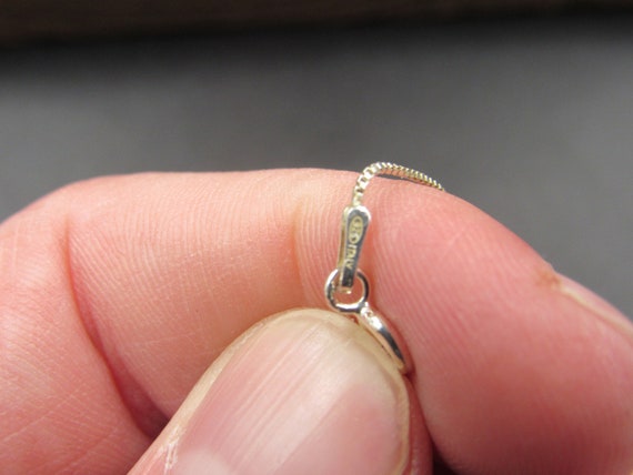 18" Sterling Silver Small Celtic Pattern Pendant … - image 4