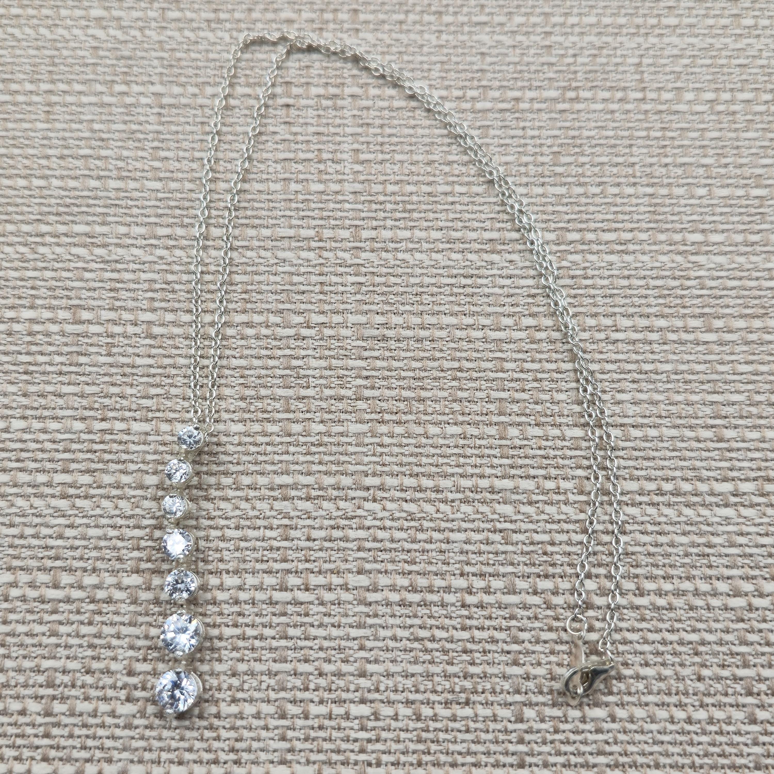 Fake Diamond Necklace Vintage - Etsy