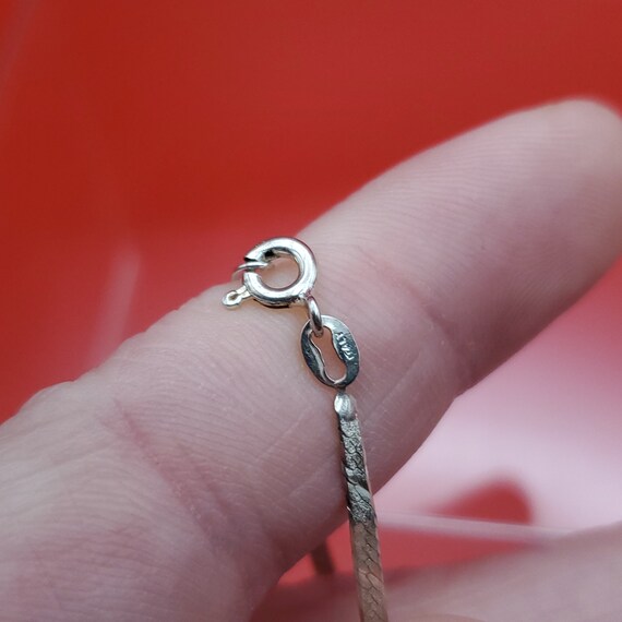 7 Inch 925 Sterling Silver Rustic Pattern Chain B… - image 3