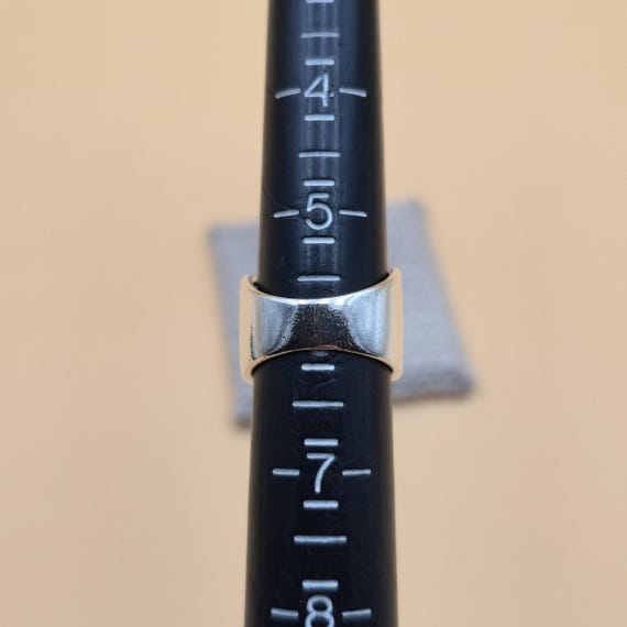 Size 5.75 Sterling Silver Rectangle Shell Petite … - image 7