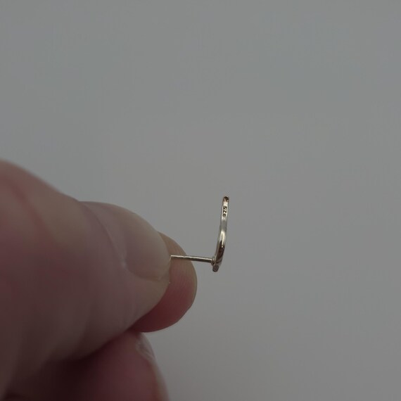 Sterling Silver Tiny Bird Stud Earrings A1368 - image 4