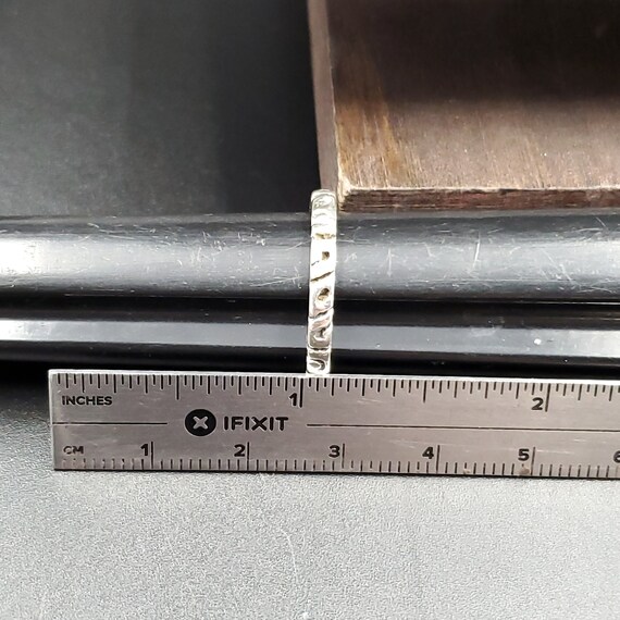 Size 7 Sterling Silver Unique Pattern Silpada Bra… - image 5