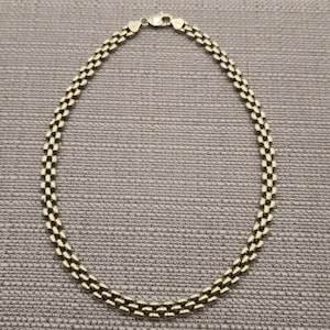 17 Inch Gold Over Sterling Silver Unique Chain Necklace B506