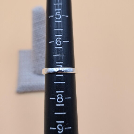 Size 7 Sterling Silver Alpha Lambda Pi Band Ring … - image 6