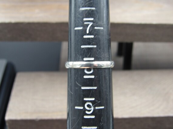 Size 8 Sterling Silver Rectangle Simple Cubic Zir… - image 6