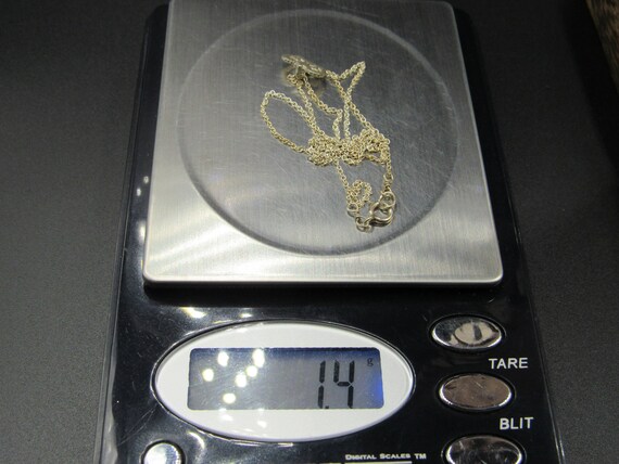 16" Sterling Silver Tiny Crown Rustic Pendant Nec… - image 7