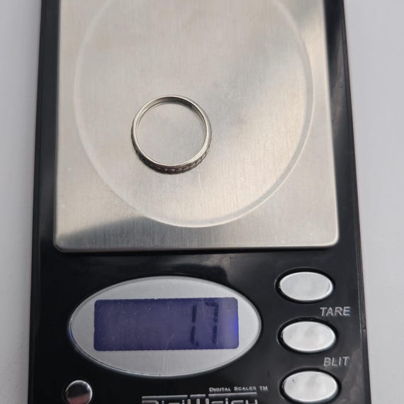 Size 6 Sterling Silver Cute Dot Pattern Ring A3043 - image 7