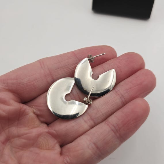 Sterling Silver Beautiful Pattern Unique Earrings… - image 3