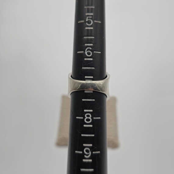 Size 7 Sterling Silver Solid Thick Quality Wide B… - image 6